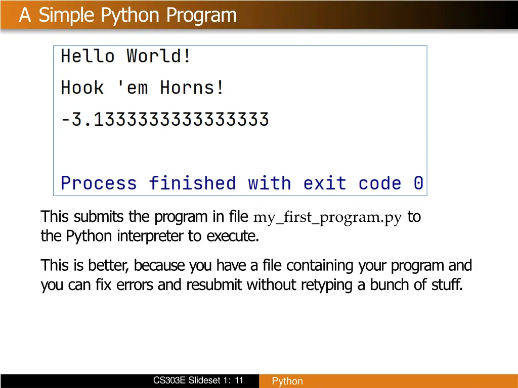 a simple python program