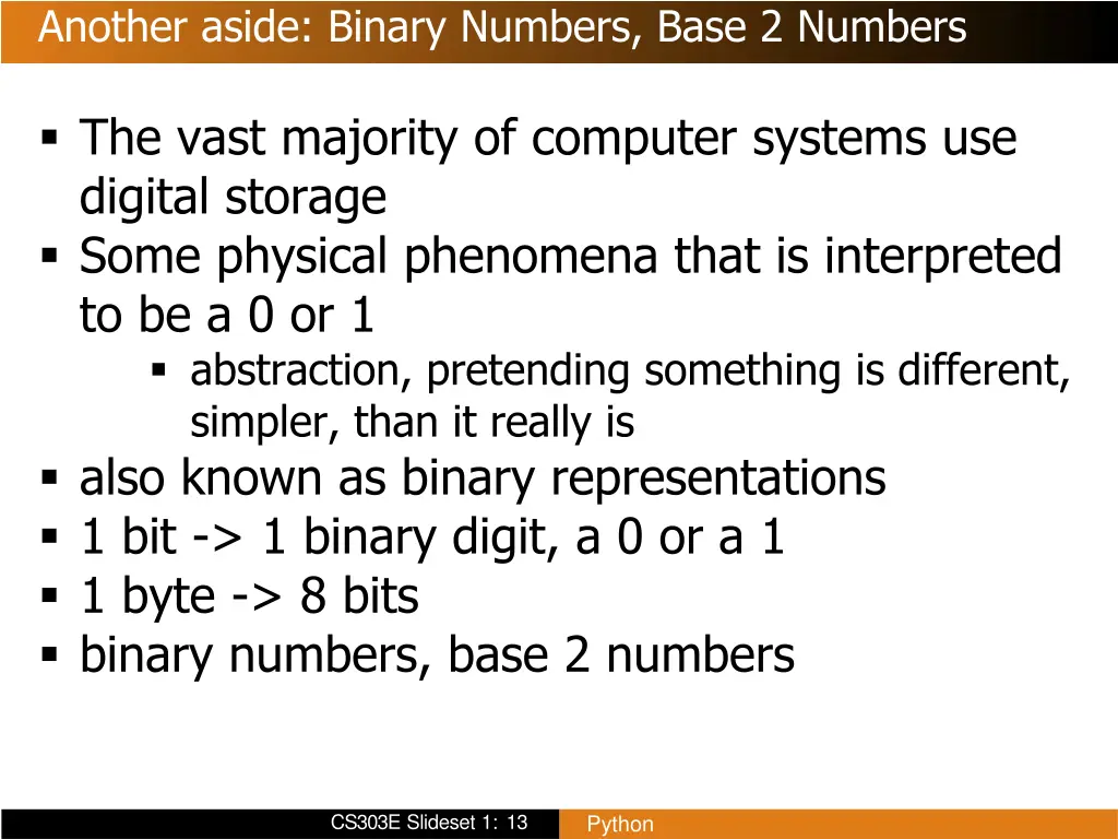 another aside binary numbers base 2 numbers