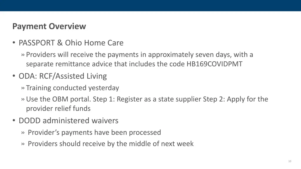 payment overview