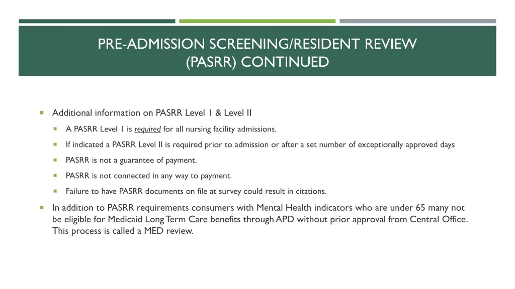pre admission screening resident review pasrr
