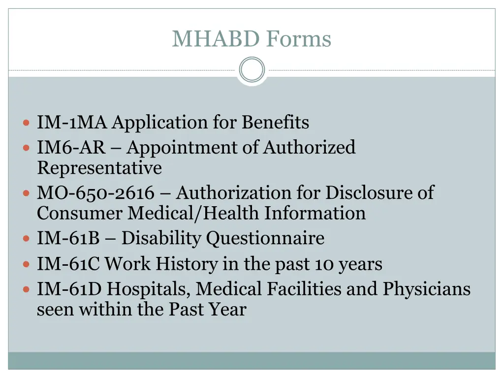 mhabd forms