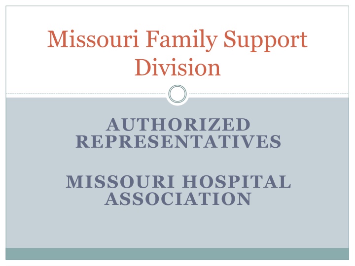 missouri family support division