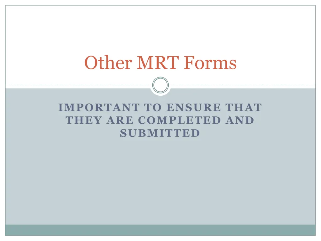 other mrt forms
