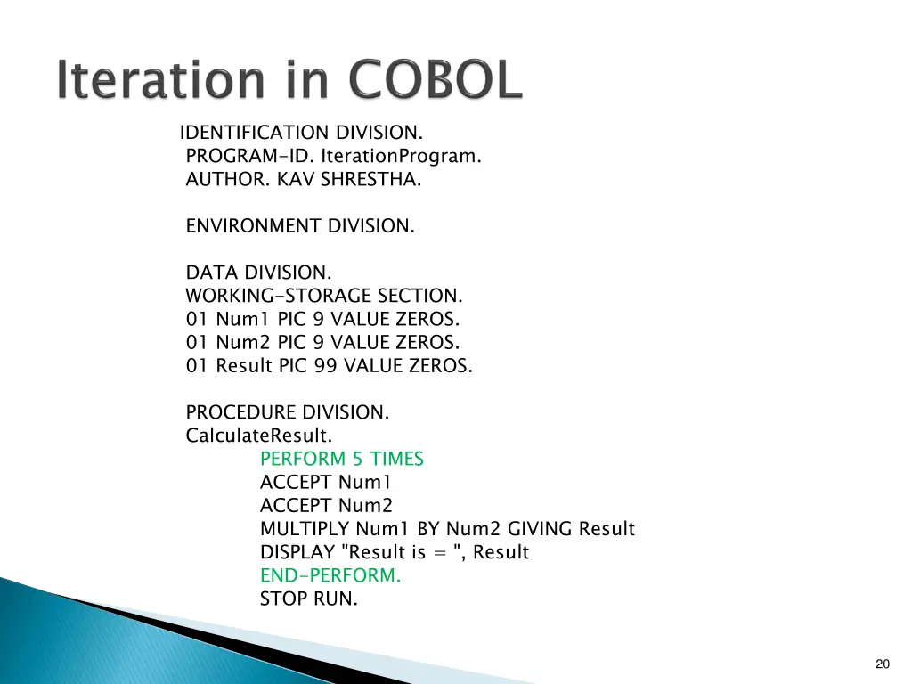 identification division program 1