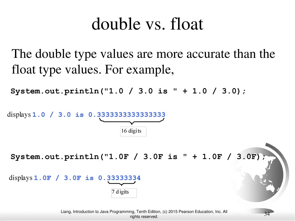 double vs float