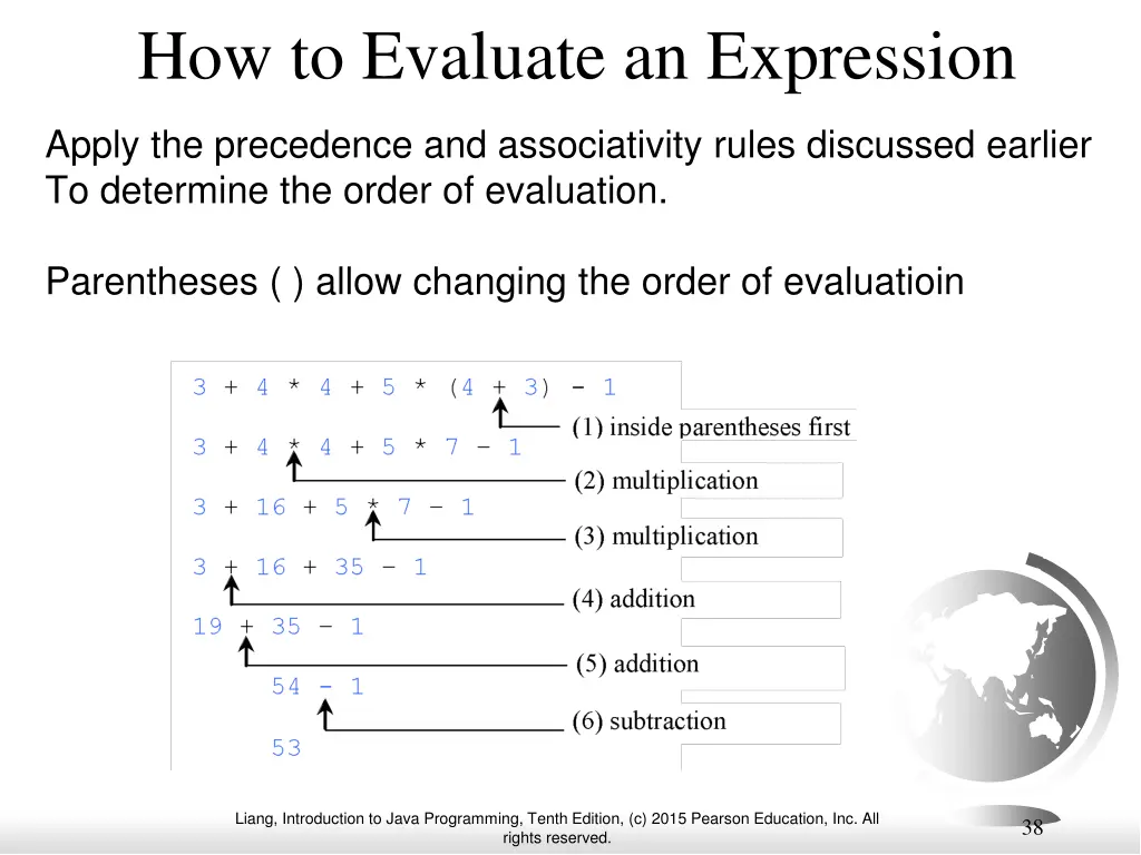 how to evaluate an expression