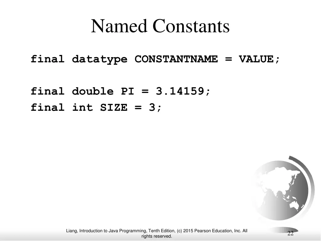 named constants