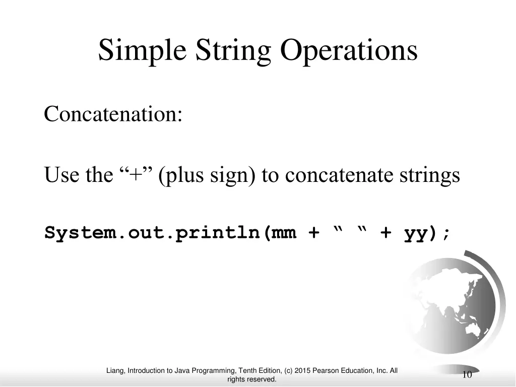 simple string operations