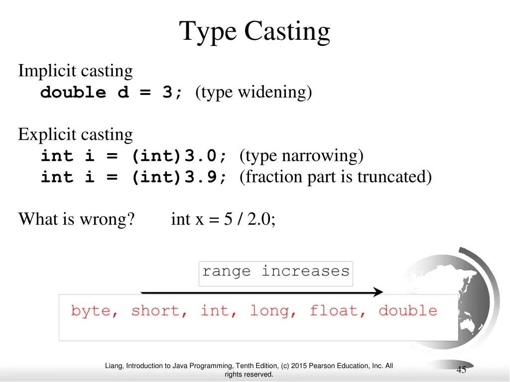 type casting