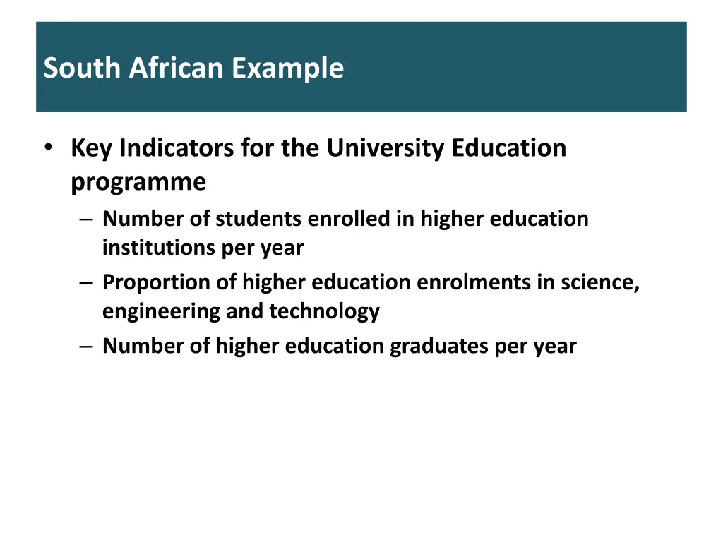 south african example