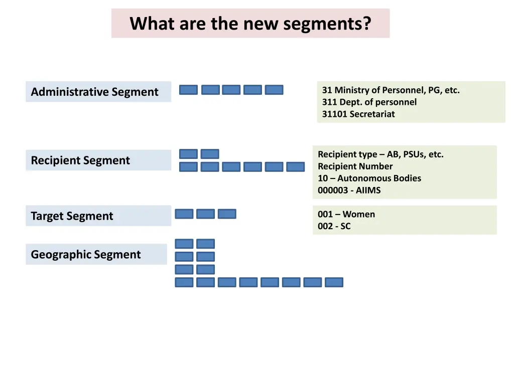 what are the new segments 3