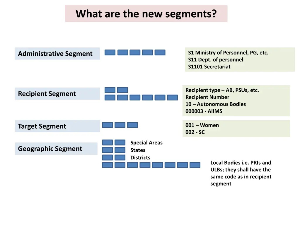 what are the new segments 4