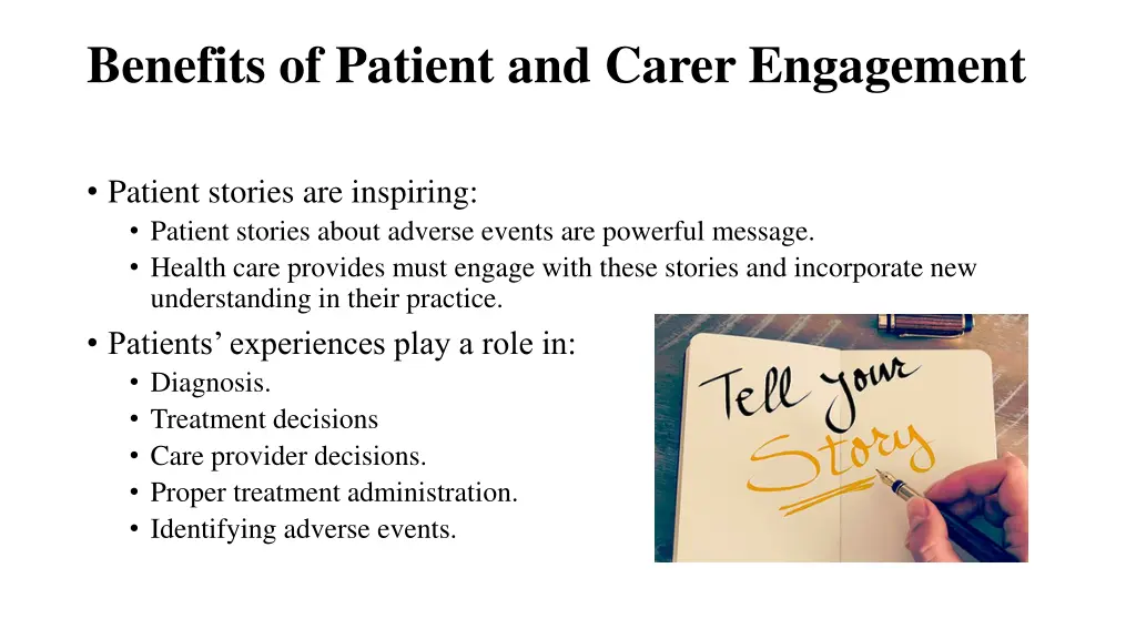 benefits of patient and carer engagement