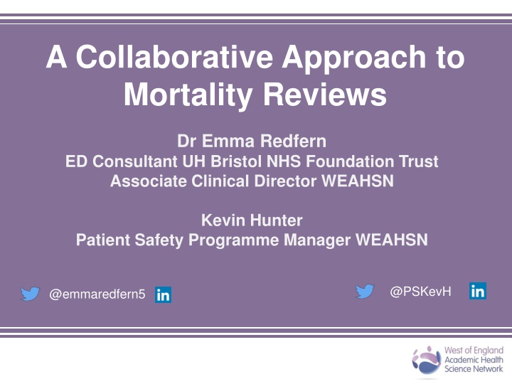 a collaborative approach to mortality reviews