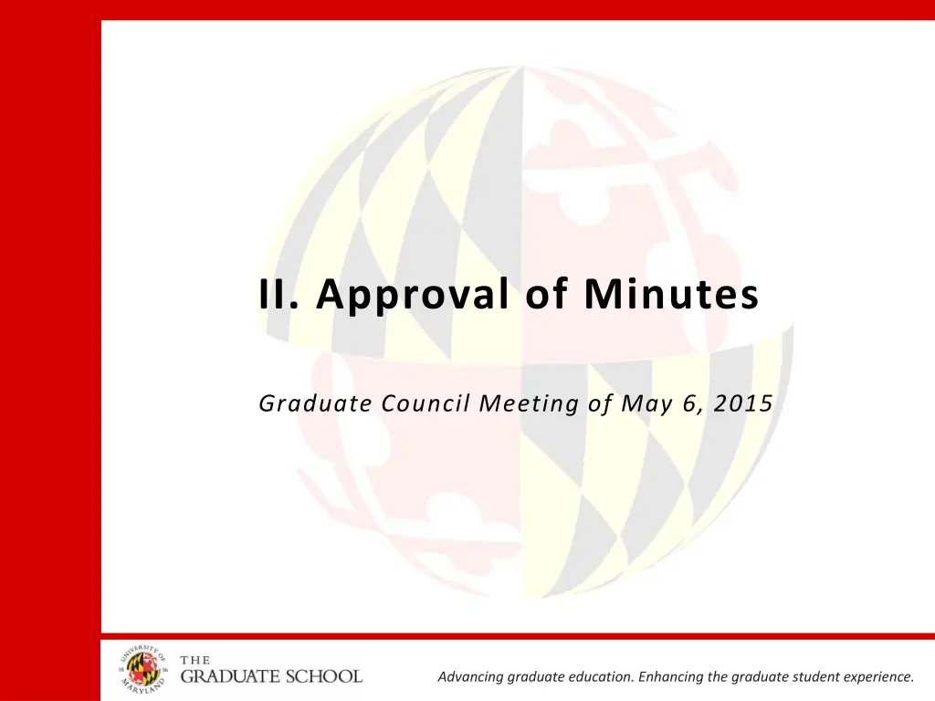 ii approval of minutes