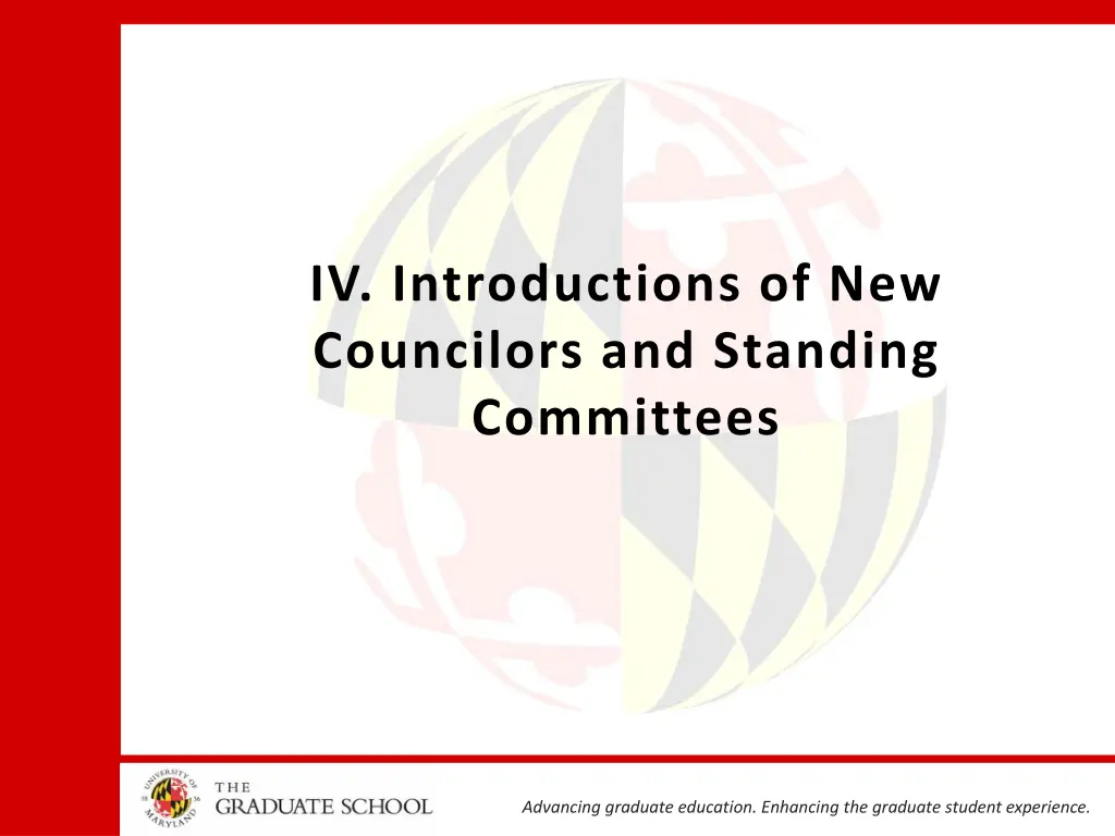 iv introductions of new councilors and standing