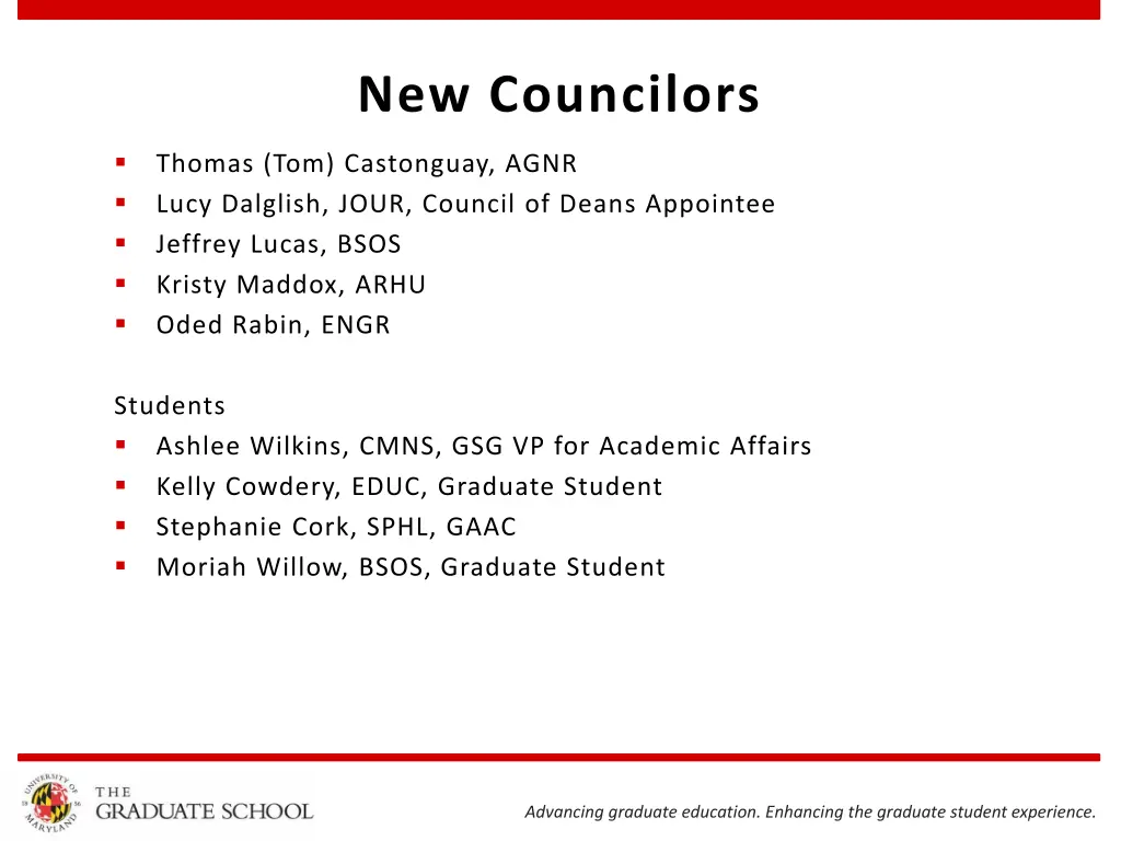 new councilors