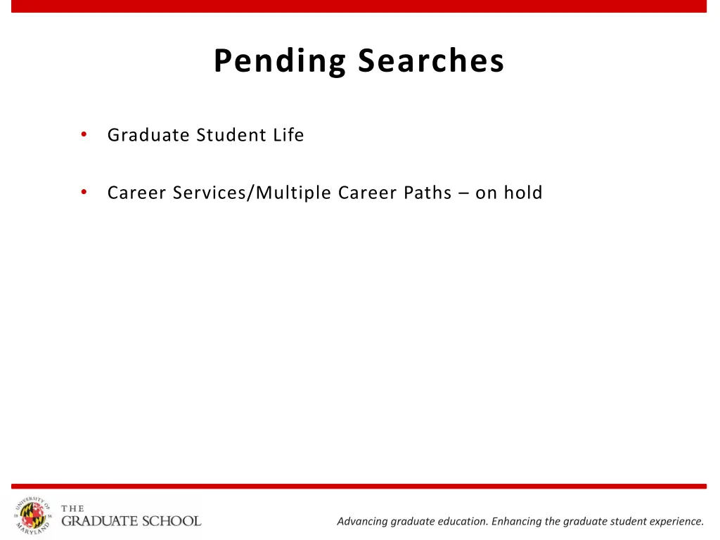 pending searches