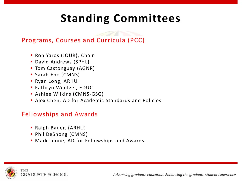 standing committees