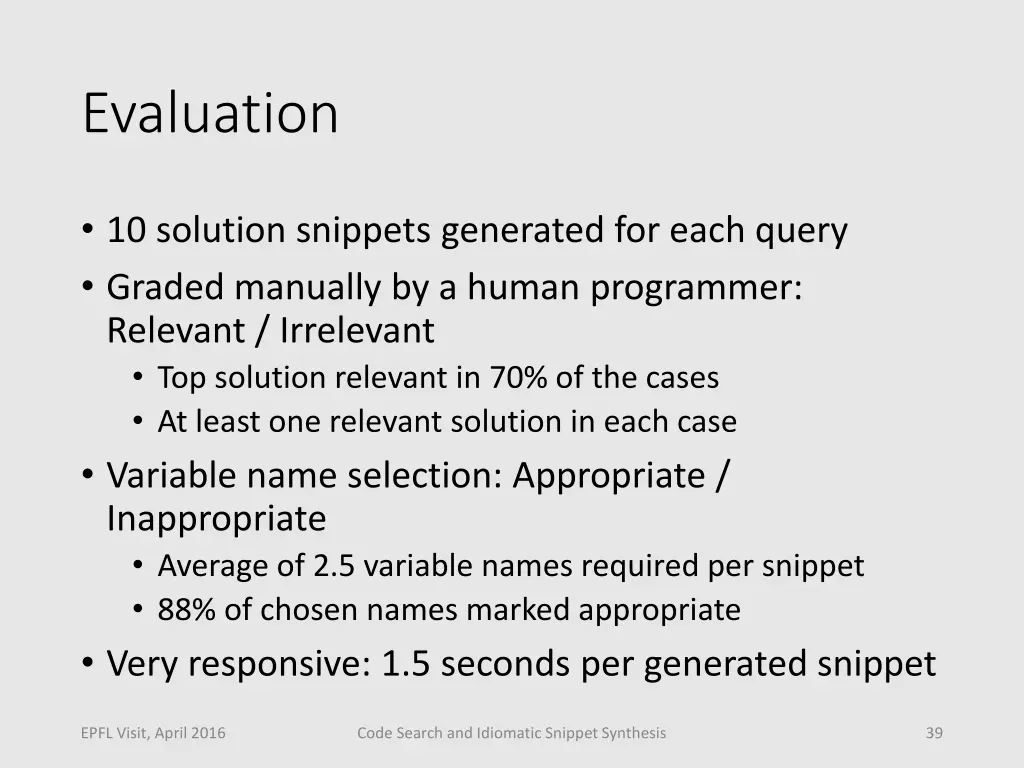evaluation 1