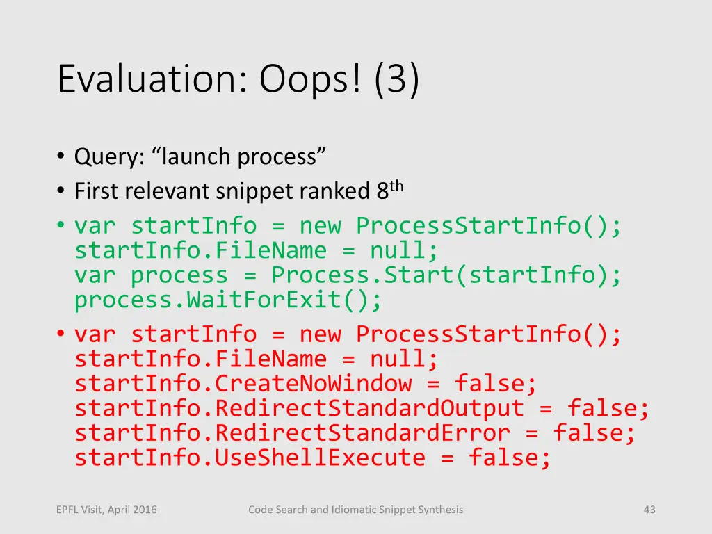 evaluation oops 3