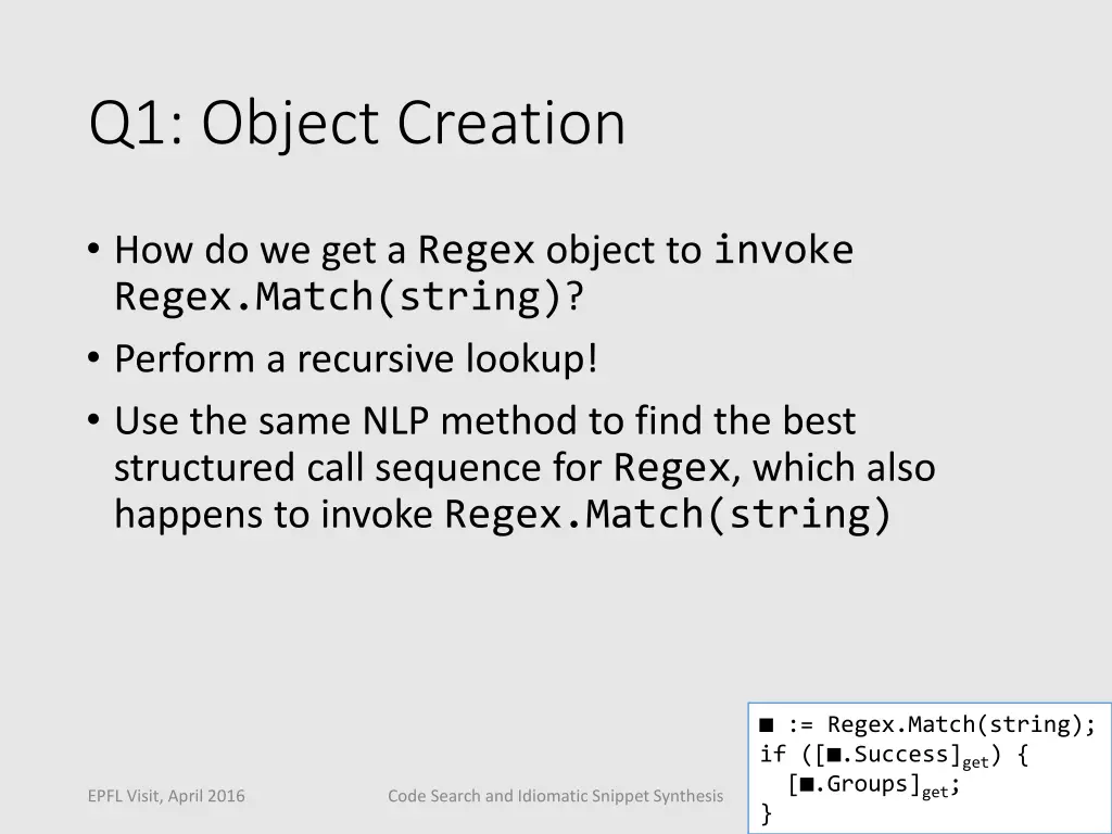 q1 object creation