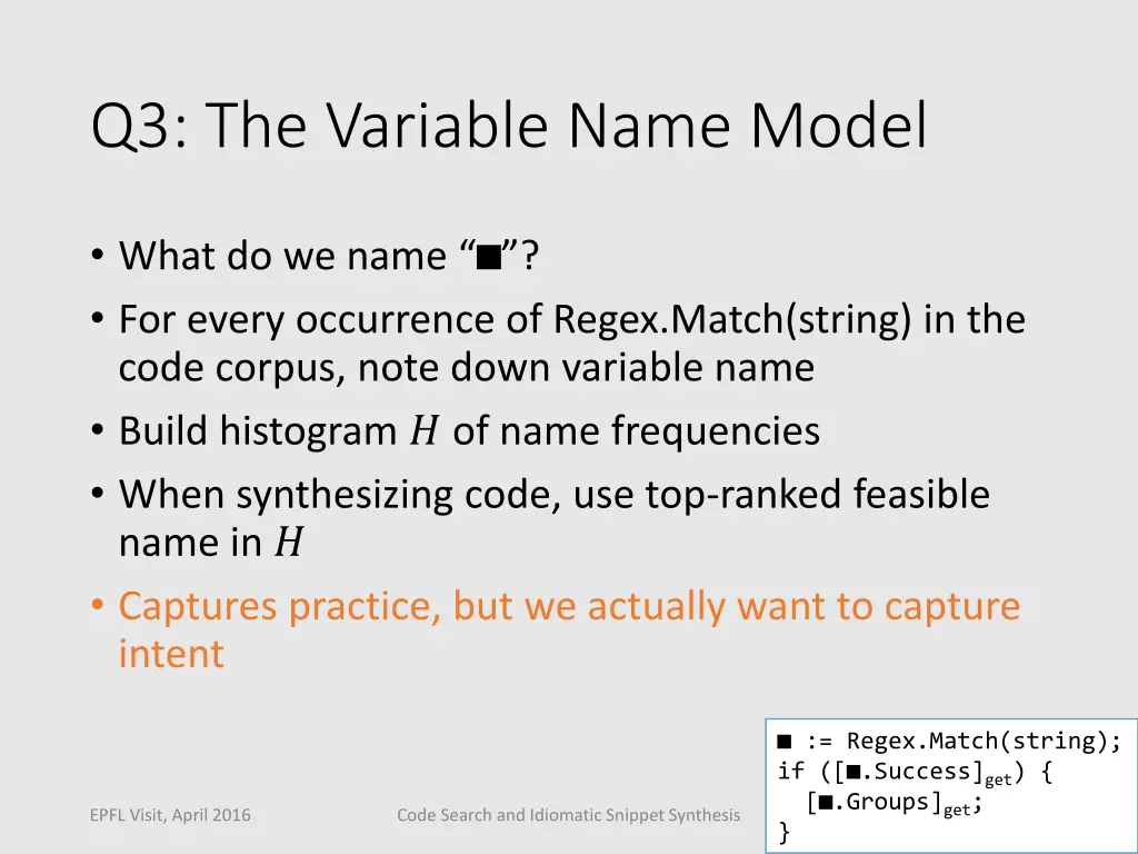 q3 the variable name model