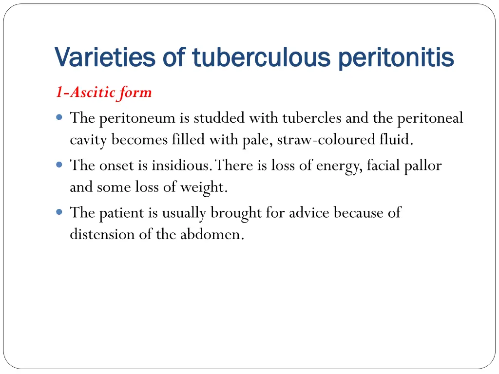 varieties of varieties of tuberculous tuberculous