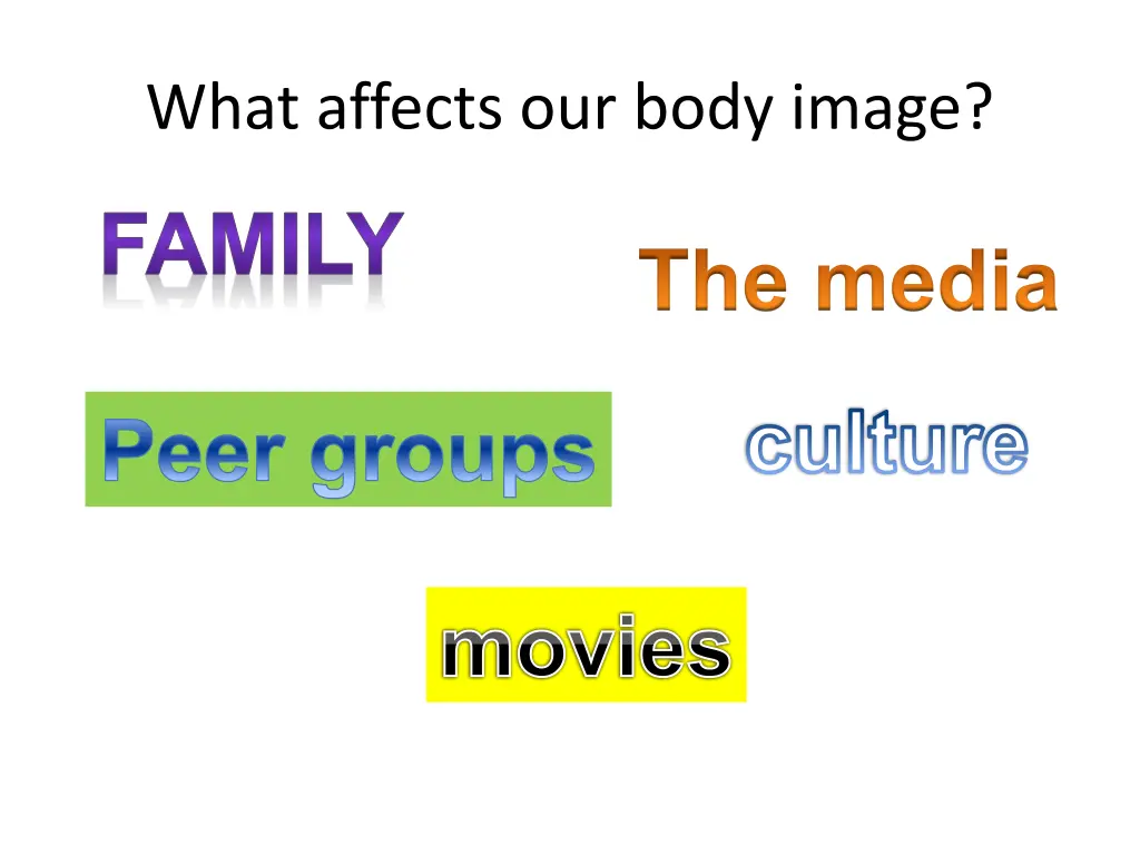 what affects our body image 1