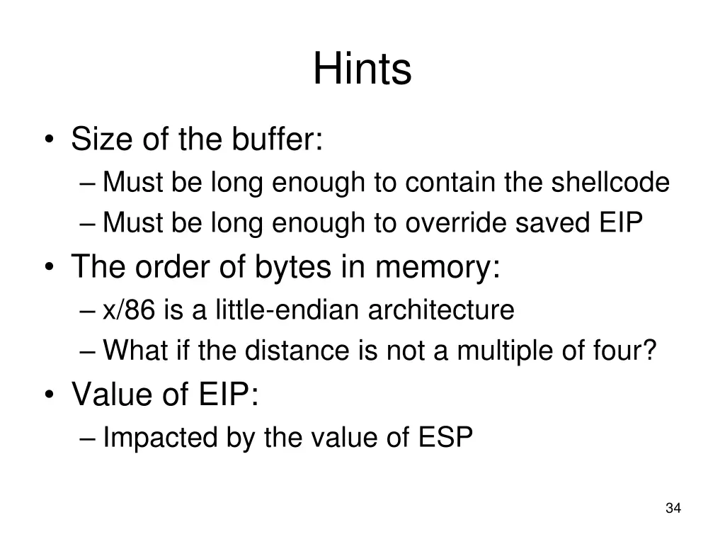hints
