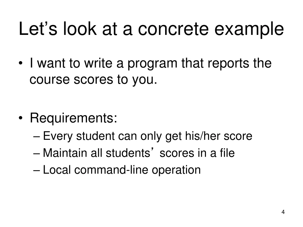 let s look at a concrete example