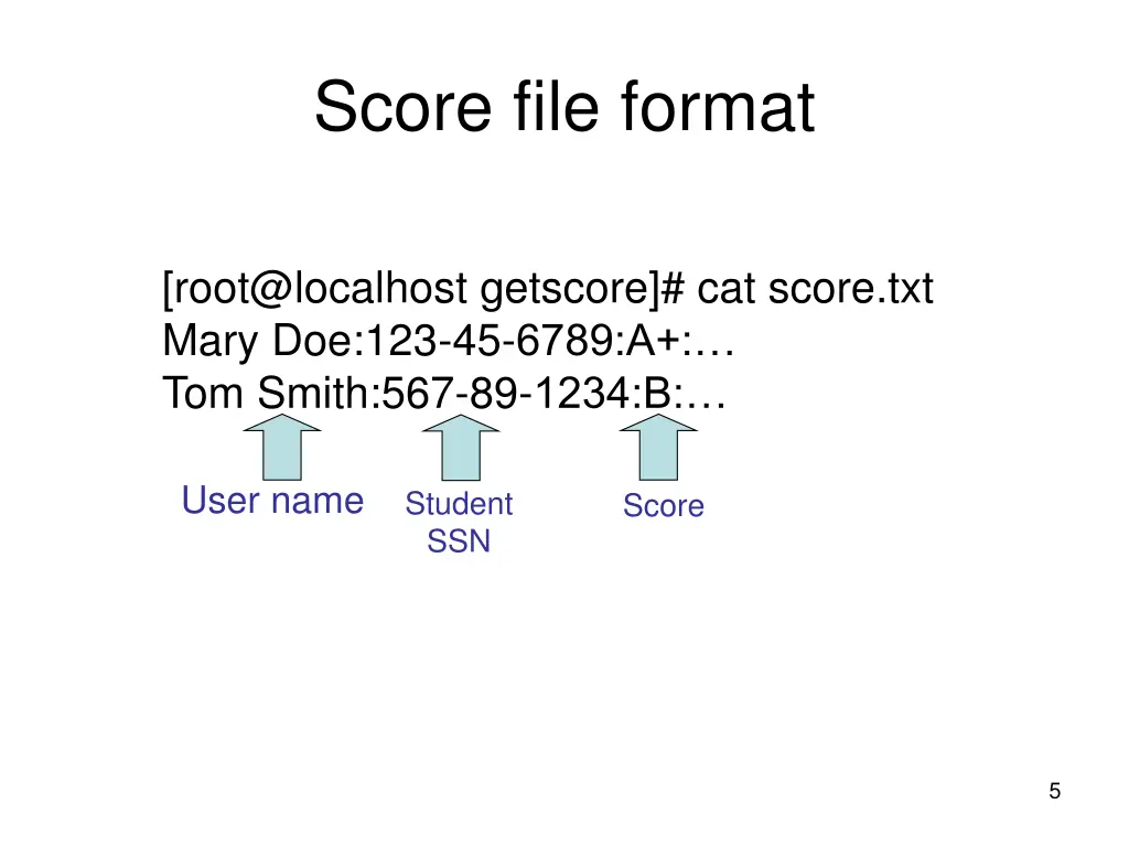 score file format