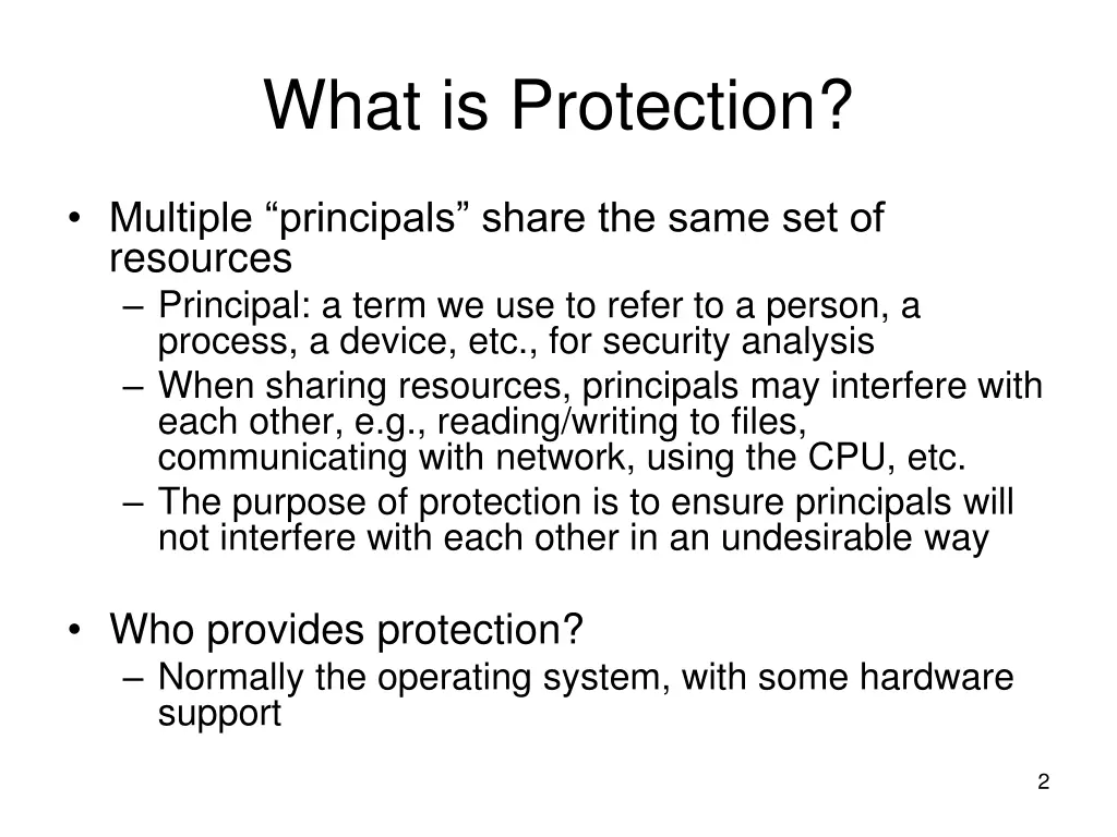 what is protection