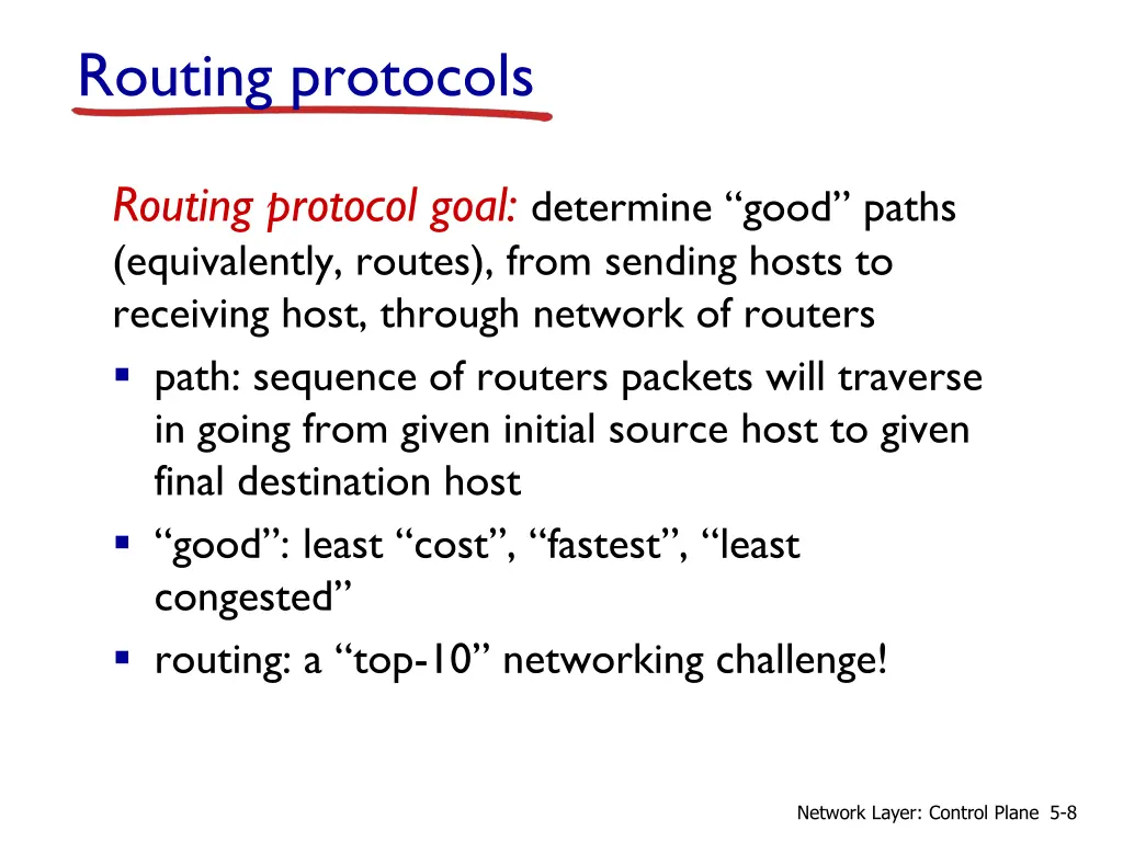 routing protocols