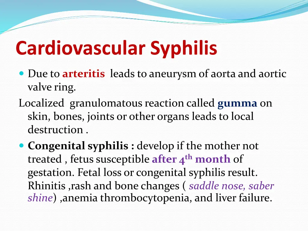 cardiovascular syphilis