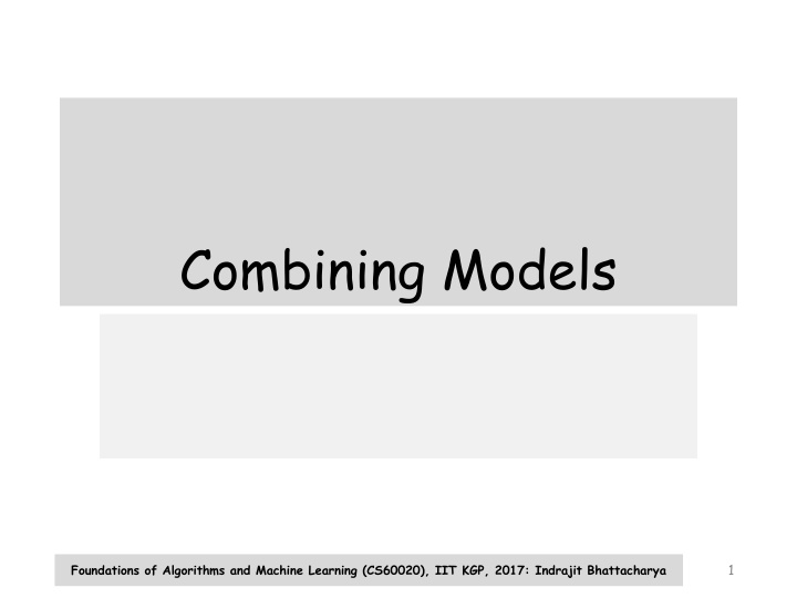 combining models
