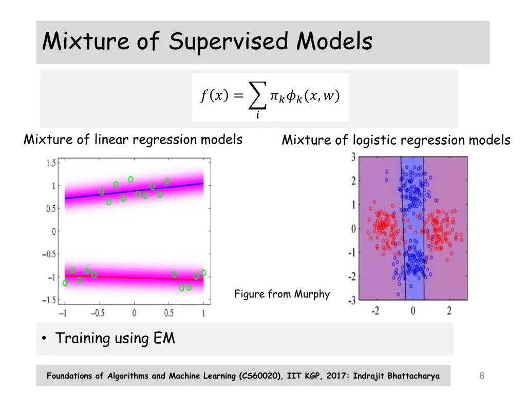 mixture of supervised models