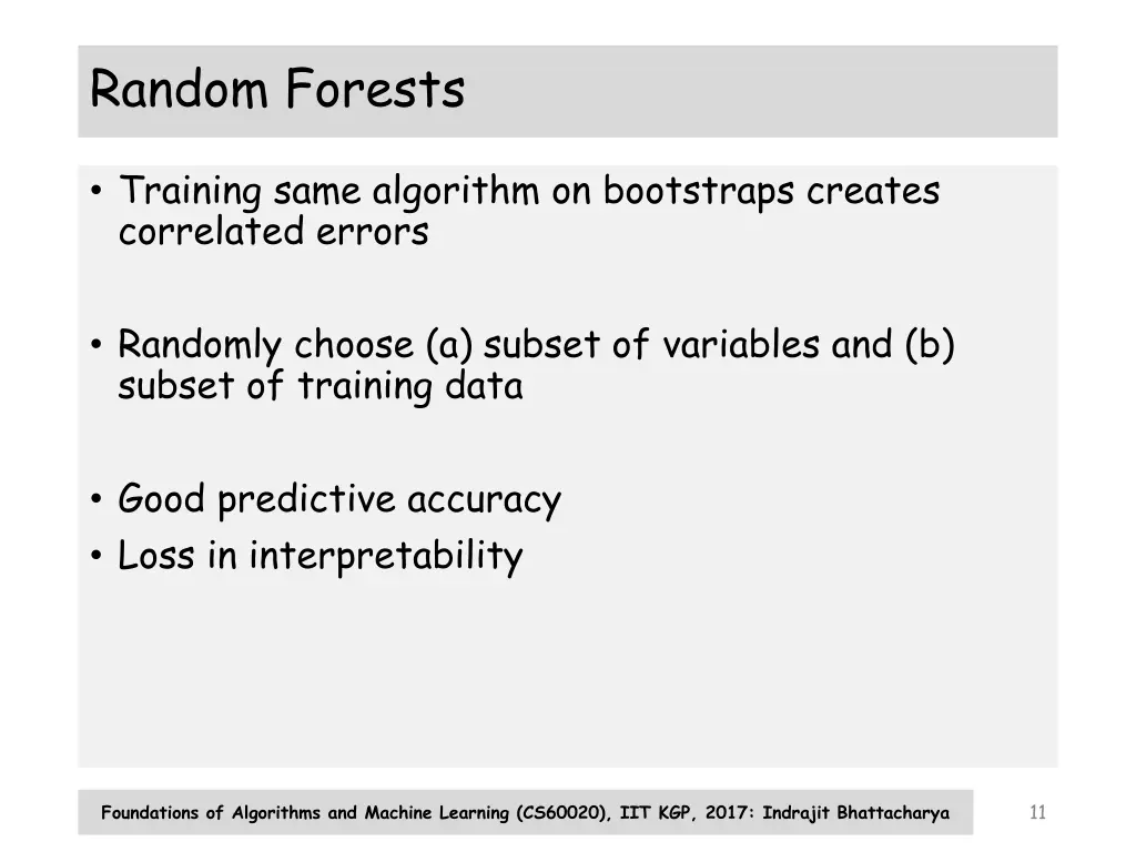 random forests