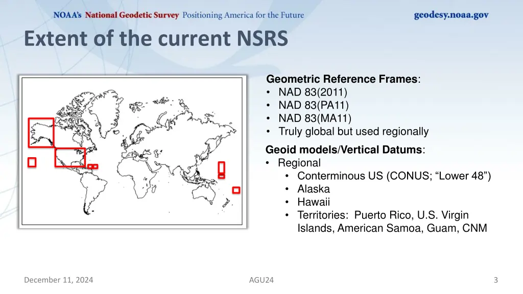 extent of the current nsrs