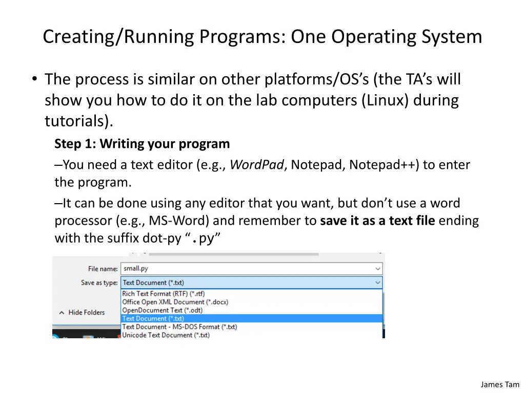 creating running programs one operating system