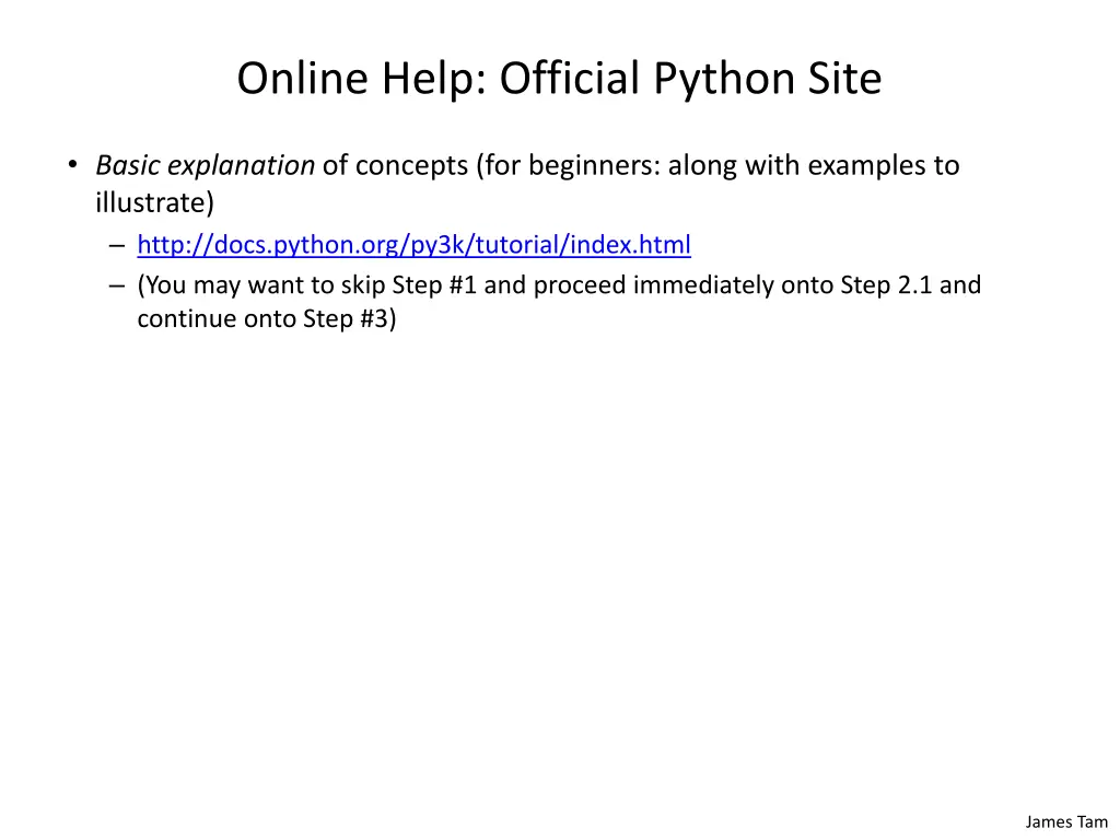 online help official python site