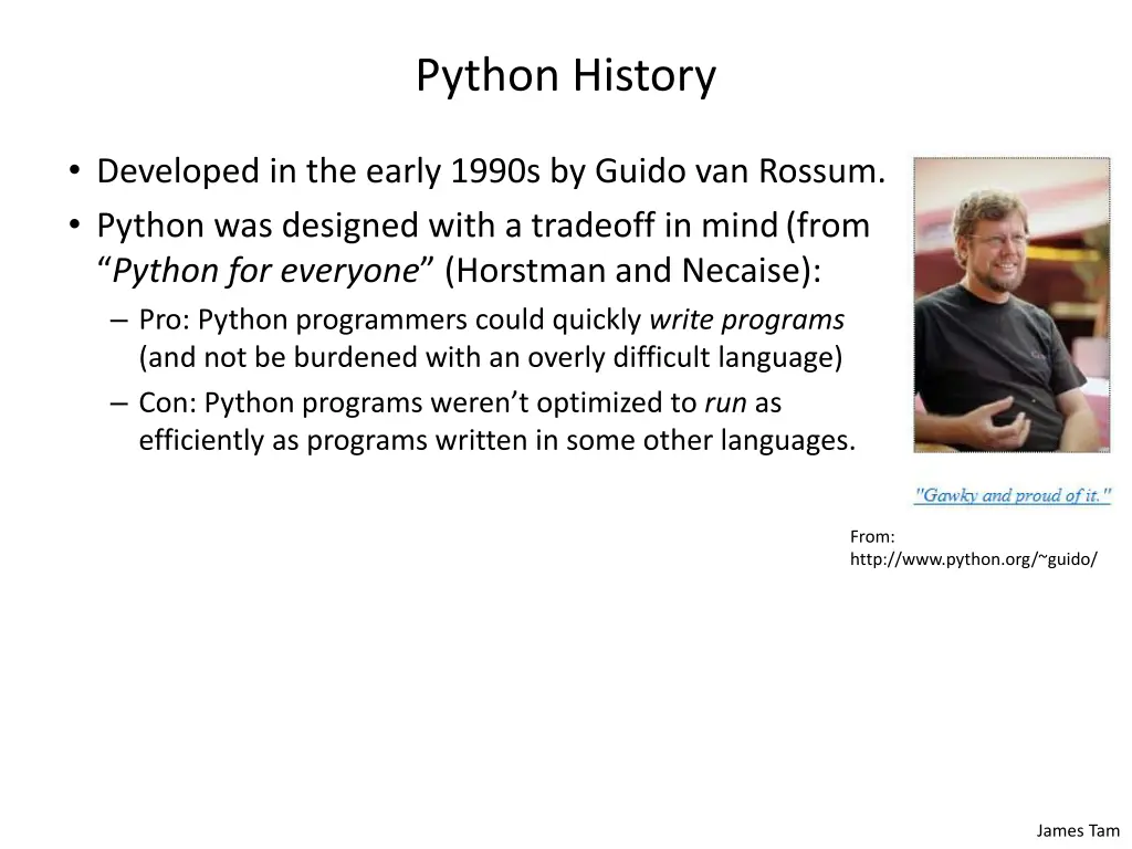 python history