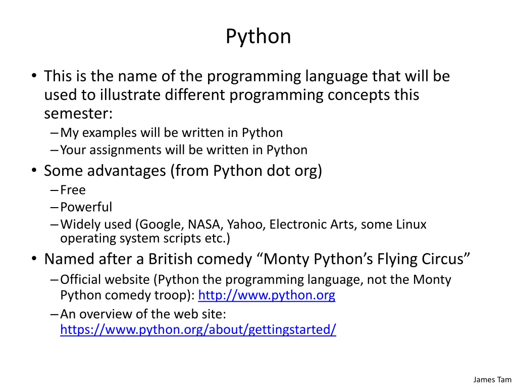 python
