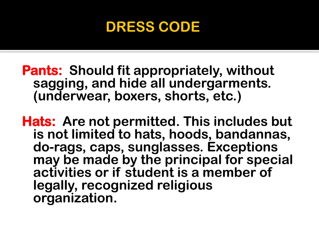dress code 2