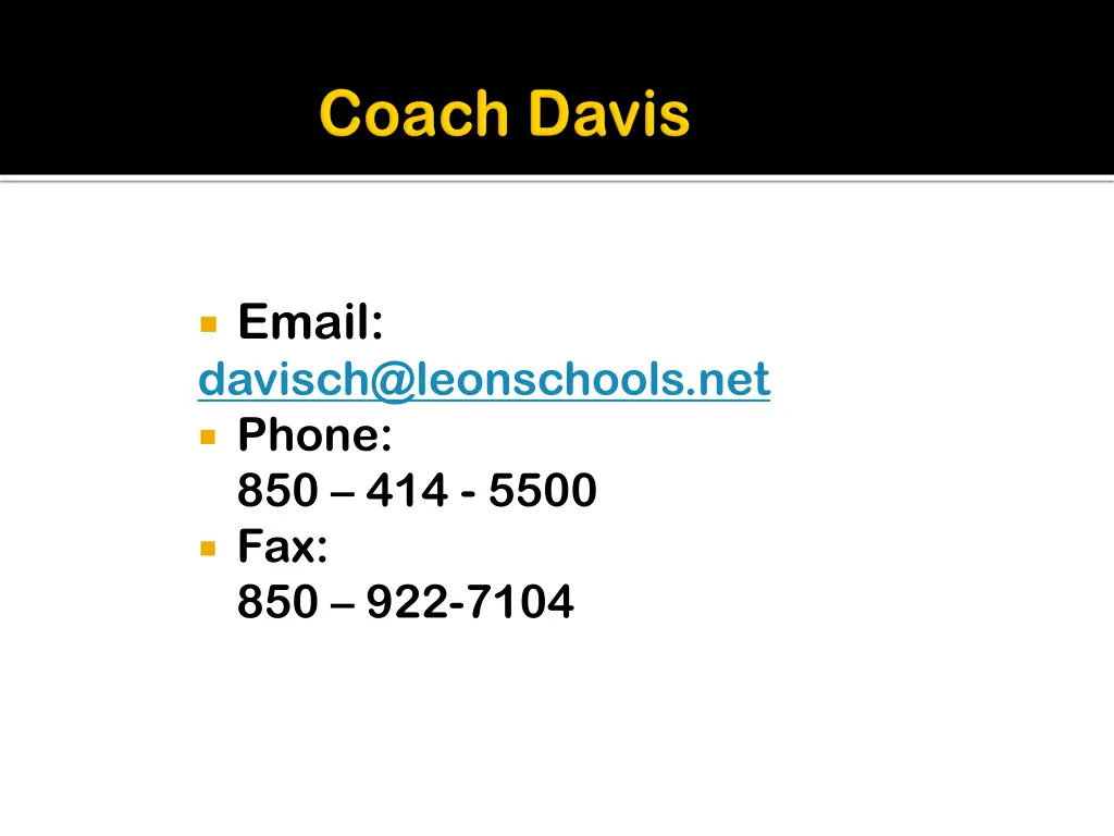 email davisch@leonschools net phone 850 414 5500