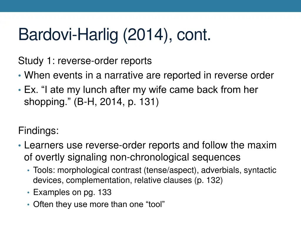 bardovi harlig 2014 cont 1