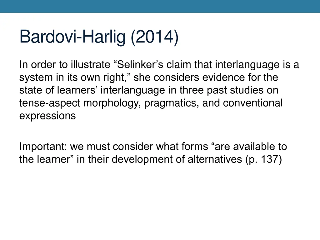 bardovi harlig 2014