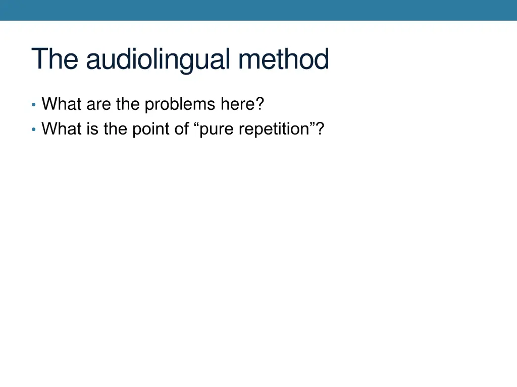 the audiolingual method 4