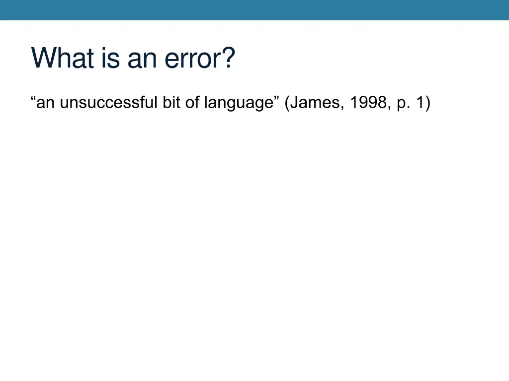what is an error