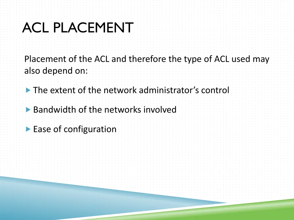 acl placement